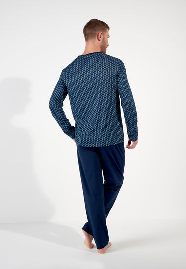 Cairo Long Sleepwear | Navy Print 403056-P0RA